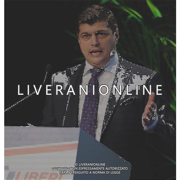 Covegno Enf Europe of Nations and Freedom - Piu\' liberi piu\' forti. Un\'altra Europa e\' possibile Milano - 28.01.2016 Nella Foto:Il Rappresentante Rumeno Lauren iu Rebega /Ph.Vitez-Ag. Aldo Liverani