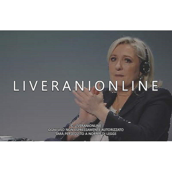 Covegno Enf Europe of Nations and Freedom - Piu\' liberi piu\' forti. Un\'altra Europa e\' possibile Milano - 28.01.2016 Nella Foto:Marie Le Pen /Ph.Vitez-Ag. Aldo Liverani