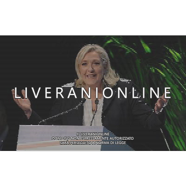 Covegno Enf Europe of Nations and Freedom - Piu\' liberi piu\' forti. Un\'altra Europa e\' possibile Milano - 28.01.2016 Nella Foto:Marine Le Pen Francia /Ph.Vitez-Ag. Aldo Liverani