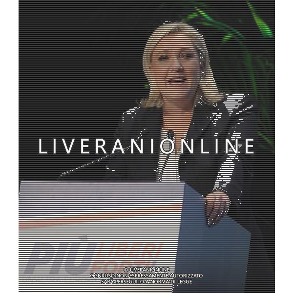 Covegno Enf Europe of Nations and Freedom - Piu\' liberi piu\' forti. Un\'altra Europa e\' possibile Milano - 28.01.2016 Nella Foto:Marine Le Pen Francia /Ph.Vitez-Ag. Aldo Liverani