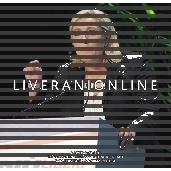 Covegno Enf Europe of Nations and Freedom - Piu\' liberi piu\' forti. Un\'altra Europa e\' possibile Milano - 28.01.2016 Nella Foto:Marine Le Pen Francia /Ph.Vitez-Ag. Aldo Liverani