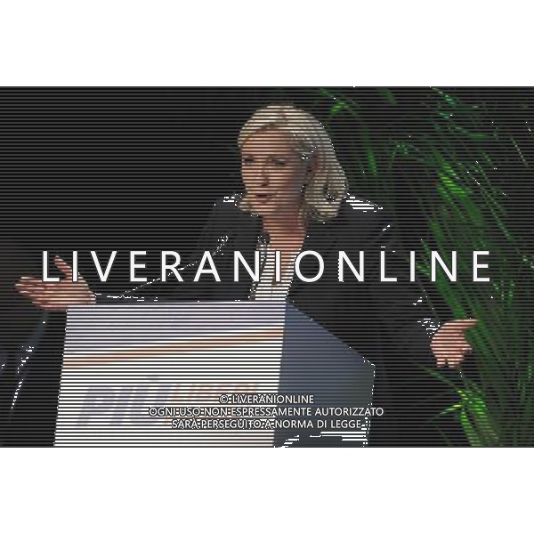 Covegno Enf Europe of Nations and Freedom - Piu\' liberi piu\' forti. Un\'altra Europa e\' possibile Milano - 28.01.2016 Nella Foto:Marine Le Pen Francia /Ph.Vitez-Ag. Aldo Liverani