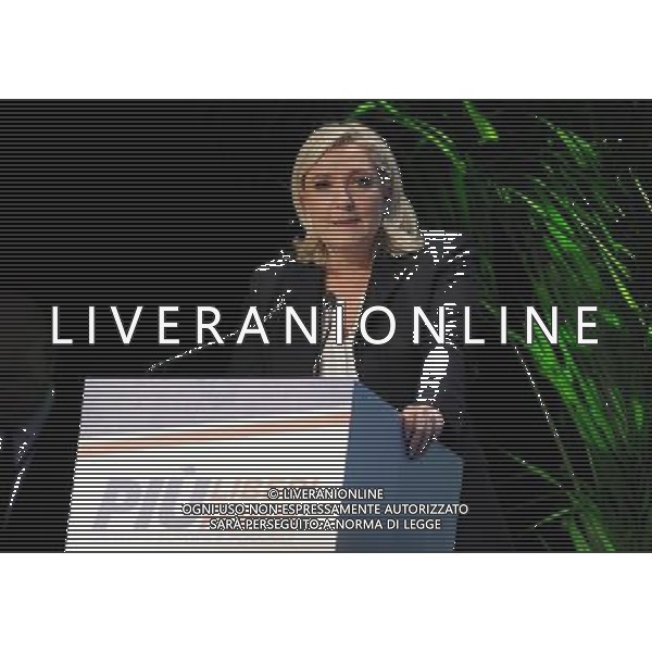 Covegno Enf Europe of Nations and Freedom - Piu\' liberi piu\' forti. Un\'altra Europa e\' possibile Milano - 28.01.2016 Nella Foto:Marine Le Pen Francia /Ph.Vitez-Ag. Aldo Liverani