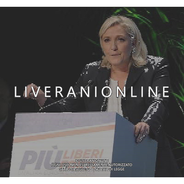 Covegno Enf Europe of Nations and Freedom - Piu\' liberi piu\' forti. Un\'altra Europa e\' possibile Milano - 28.01.2016 Nella Foto:Marine Le Pen Francia /Ph.Vitez-Ag. Aldo Liverani