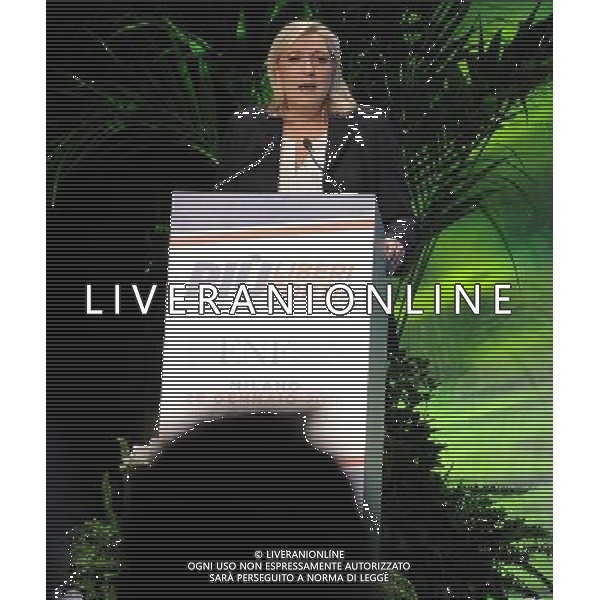 Covegno Enf Europe of Nations and Freedom - Piu\' liberi piu\' forti. Un\'altra Europa e\' possibile Milano - 28.01.2016 Nella Foto:Marine Le Pen Francia /Ph.Vitez-Ag. Aldo Liverani