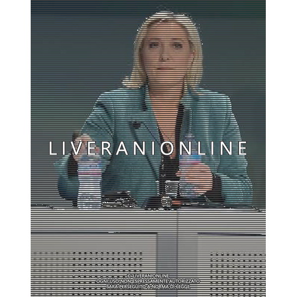 Covegno Enf Europe of Nations and Freedom - Piu\' liberi piu\' forti. Un\'altra Europa e\' possibile Conferenza Stampa Milano - 29.01.2016 Nella Foto:Marine Le Pen /Ph.Vitez-Ag. Aldo Liverani