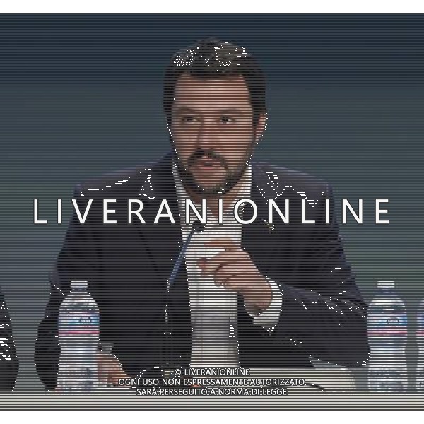 Covegno Enf Europe of Nations and Freedom - Piu\' liberi piu\' forti. Un\'altra Europa e\' possibile Conferenza Stampa Milano - 29.01.2016 Nella Foto:Matteo Salvini /Ph.Vitez-Ag. Aldo Liverani