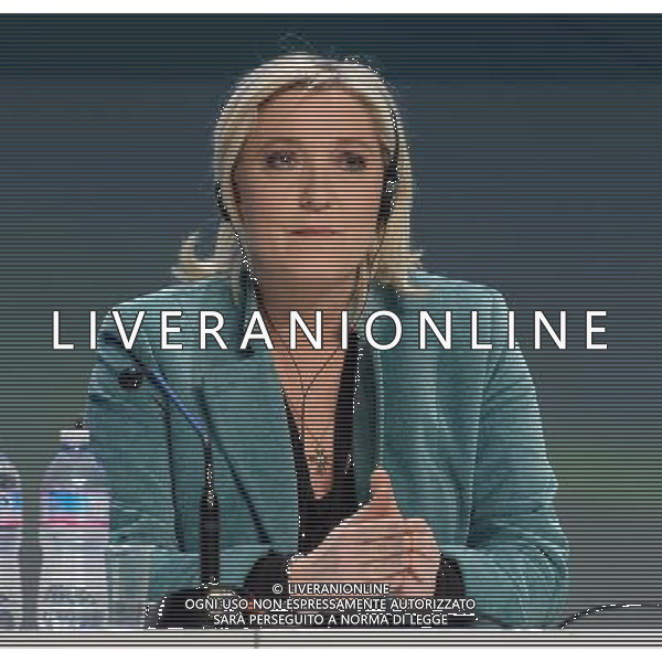 Covegno Enf Europe of Nations and Freedom - Piu\' liberi piu\' forti. Un\'altra Europa e\' possibile Conferenza Stampa Milano - 29.01.2016 Nella Foto:Marine Le Pen /Ph.Vitez-Ag. Aldo Liverani
