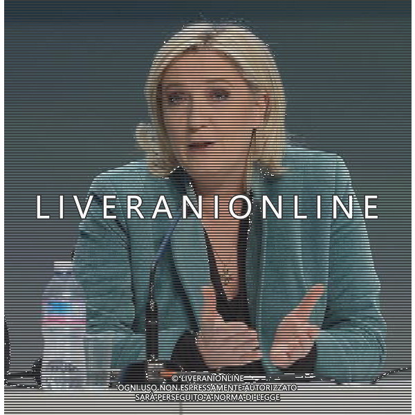 Covegno Enf Europe of Nations and Freedom - Piu\' liberi piu\' forti. Un\'altra Europa e\' possibile Conferenza Stampa Milano - 29.01.2016 Nella Foto:Marine Le Pen /Ph.Vitez-Ag. Aldo Liverani