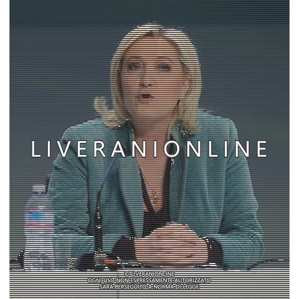 Covegno Enf Europe of Nations and Freedom - Piu\' liberi piu\' forti. Un\'altra Europa e\' possibile Conferenza Stampa Milano - 29.01.2016 Nella Foto:Marine Le Pen /Ph.Vitez-Ag. Aldo Liverani