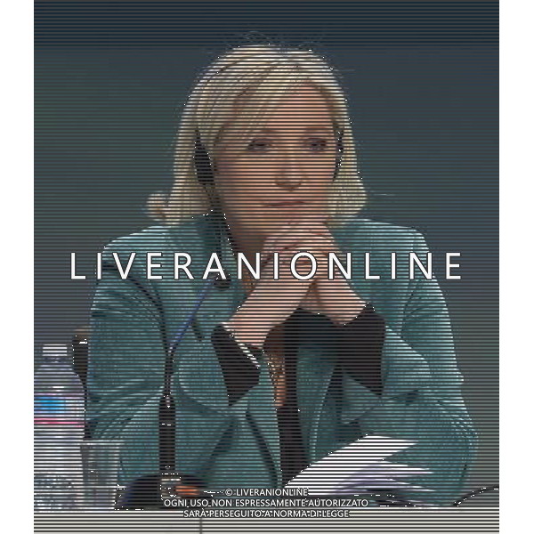 Covegno Enf Europe of Nations and Freedom - Piu\' liberi piu\' forti. Un\'altra Europa e\' possibile Conferenza Stampa Milano - 29.01.2016 Nella Foto:Marine Le Pen /Ph.Vitez-Ag. Aldo Liverani