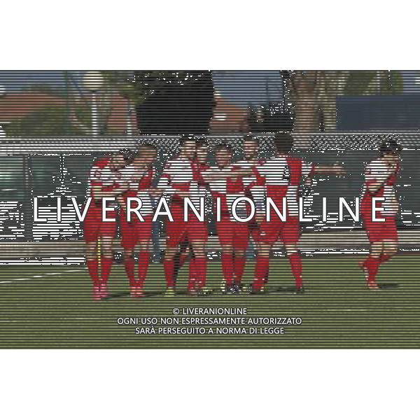 RIMINI vs LUPA ROMA, Campionato Lega Pro, Girone B, 20» giornata, 30/01/2016, nella foto: L\'ESULTANZA DEL RIMINI, PER L\' 1 A 0, ph.Claudio Zamagni/AGENZIA ALDO LIVERANI S.A.S.