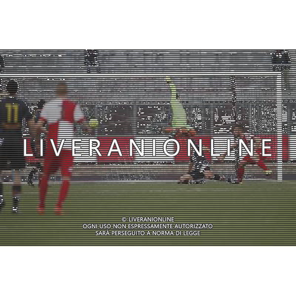 RIMINI vs LUPA ROMA, Campionato Lega Pro, Girone B, 20Âª giornata, 30/01/2016, nella foto: IL GOAL DEL RIMINI, ph.Claudio Zamagni/AGENZIA ALDO LIVERANI S.A.S.