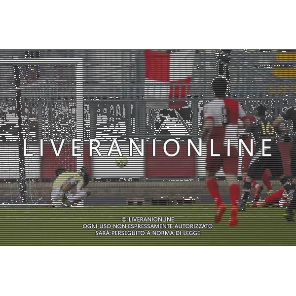 RIMINI vs LUPA ROMA, Campionato Lega Pro, Girone B, 20Âª giornata, 30/01/2016, nella foto: ANACOURA, IN AZIONE, SUL TIRO DI CRISTIANO, ph.Claudio Zamagni/AGENZIA ALDO LIVERANI S.A.S.