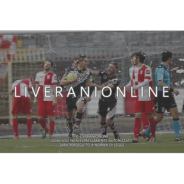 RIMINI vs LUPA ROMA, Campionato Lega Pro, Girone B, 20Âª giornata, 30/01/2016, nella foto: FESTEGGIAMENTI DELLA LUPA ROMA, PER IL PAREGGIO, ph.Claudio Zamagni/AGENZIA ALDO LIVERANI S.A.S.