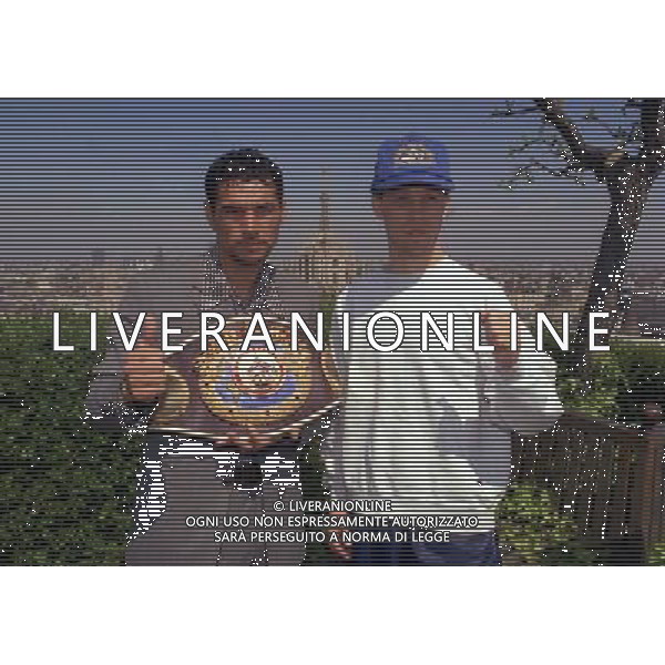 15-04-1997 MILANO TERRAZZA MARTINI CONFERENZA STAMPA GIOVANNI PARISI CON HAROLD MILLER NELLA FOTO GIOVANNI PARISI CON HAROLD MILLER AG ALDO LIVERANI SAS