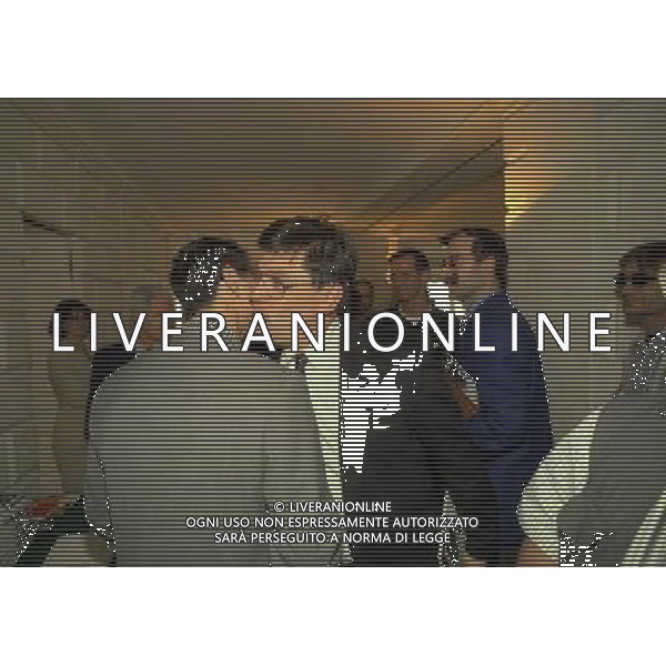 15-04-1997 MILANO TERRAZZA MARTINI CONFERENZA STAMPA GIOVANNI PARISI CON HAROLD MILLER NELLA FOTO DANIELE RADAELLI CON GIOVANNI PARISI AG ALDO LIVERANI SAS