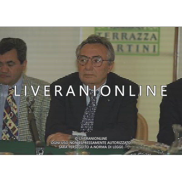 15-04-1997 MILANO TERRAZZA MARTINI CONFERENZA STAMPA GIOVANNI PARISI CON HAROLD MILLER NELLA FOTO CANDIDO CANNAVO AG ALDO LIVERANI SAS