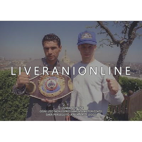 15-04-1997 MILANO TERRAZZA MARTINI CONFERENZA STAMPA GIOVANNI PARISI CON HAROLD MILLER NELLA FOTO GIOVANNI PARISI CON HAROLD MILLER AG ALDO LIVERANI SAS