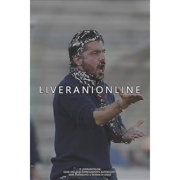 ANCONA vs PISA, Campionato di Calcio Lega Pro, Girone B, 20» giornata, 31/01/2016, nella foto: L\'ALLENATORE GATTUSO, URLA, ph.Claudio Zamagni/AGENZIA ALDO LIVERANI S.A.S.