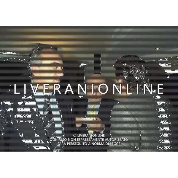 10-01-1997 MILANO LEGA CALCIO VIA ROSSELLINI NELLA FOTO ANTONIO GIRAUDO E ADRIANO GALLIANI CON MASSIMO CELLINO AG ALDO LIVERANI SAS