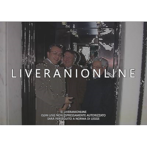 10-01-1997 MILANO LEGA CALCIO VIA ROSSELLINI NELLA FOTO ANIELLO ALIBERTI CON RICCARDO SOGLIANO E SCIBILIA AG ALDO LIVERANI SAS