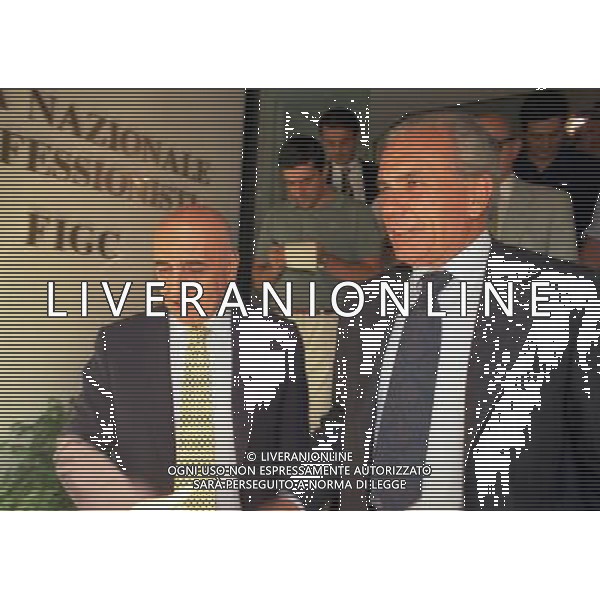 MILANO 15-07-1997 LEGA CALCIO VIA ROSSELLINI NELLA FOTO GIUSEPPE GAZZONI FRASCARA E ADRIANO GALLIANI AG ALDO LIVERANI SAS