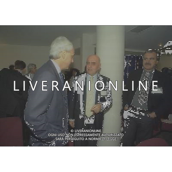 MILANO 15-11-1996 LEGA CALCIO VIA ROSSELLINI NELLA FOTO ROBERTO BETTEGA CON ADRIANO GALLIANI E PASQUALE FOTI AG ALDO LIVERANI SAS