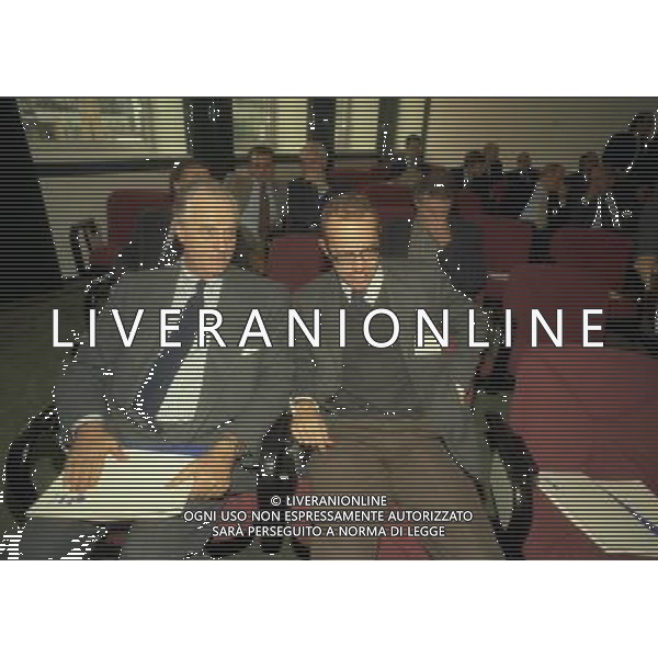 MILANO 15-11-1996 LEGA CALCIO VIA ROSSELLINI NELLA FOTO GIAN MARIA VISCONTI DI MODRONE ED ENRICO MANTOVANI AG ALDO LIVERANI SAS