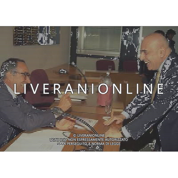 MILANO 27-06-1997 LEGA CALCIO VIA ROSSELLINI NELLA FOTO FRANCO CARRARO E ADRIANO GALLIANI AG ALDO LIVERANI SAS 