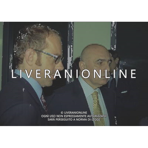 MILANO 27-06-1997 LEGA CALCIO VIA ROSSELLINI NELLA FOTO ENRICO MANTOVANI E ADRIANO GALLIANI AG ALDO LIVERANI SAS 