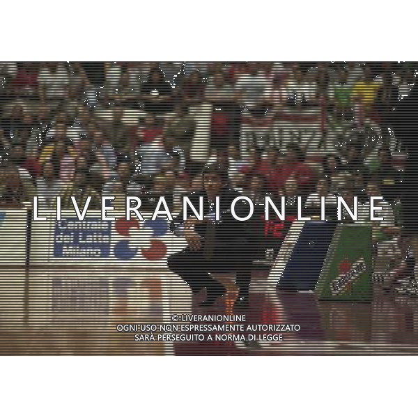 MILANO FINALE SCUDETTO STEFANEL MILANO .TEAM SISTEM BOLOGNA 1996 NELLA FOTO BOGDAN TANJEVIC AG ALDO LIVERANI SAS