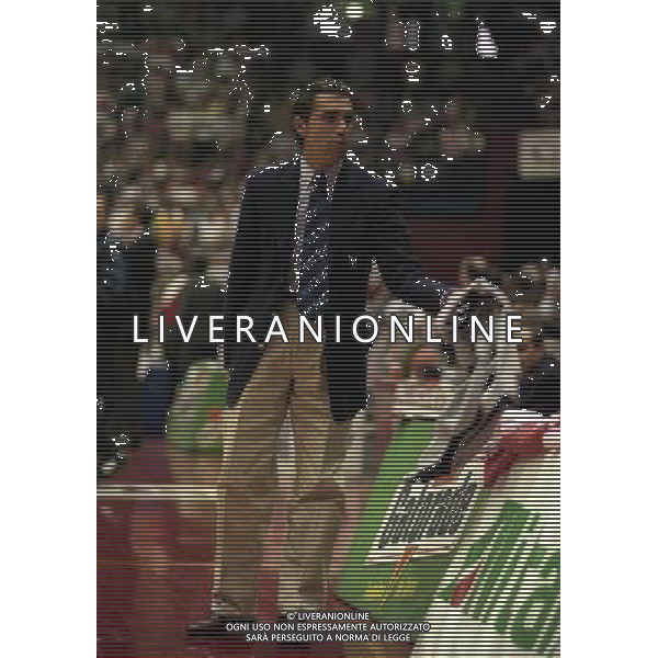 MILANO FINALE SCUDETTO STEFANEL MILANO .TEAM SISTEM BOLOGNA 1996 NELLA FOTO SERGIO SCARIOLO AG ALDO LIVERANI SAS