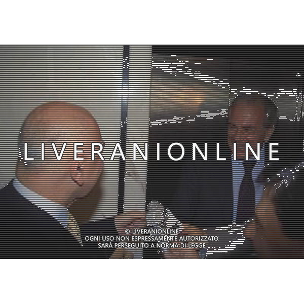 MILANO 27-05-1998 LEGA CALCIO VIA ROSSELINI NELLA FOTO ADRIANO GALLIANI E GIUSEPPE GAZZONI FRASCARA AG ALDO LIVERANI SAS