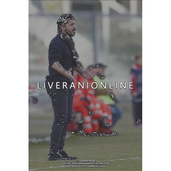 ANCONA vs PISA, Campionato di Calcio Lega Pro, Girone B, 20» giornata, 31/01/2016, nella foto: L\'ALLENATORE GENNARO GATTUSO, INCREDULO, ph.Claudio Zamagni/AGENZIA ALDO LIVERANI S.A.S.