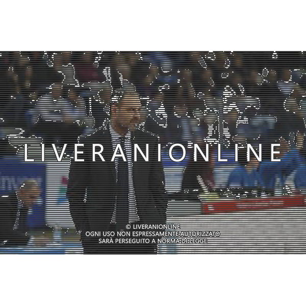 Lega Basket serie A, 3» giornata di ritorno, Consultinvest Pesaro vs Openjobmetis Varese 31/01/2016 nella foto: IL COACH MORETTI, DELUSO,ph.CLAUDIO ZAMAGNI/AGENZIA ALDO LIVERANI S.A.S.
