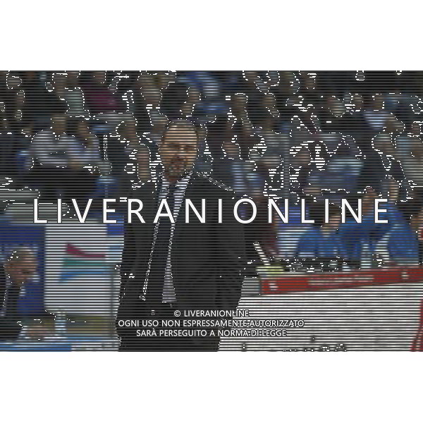 Lega Basket serie A, 3» giornata di ritorno, Consultinvest Pesaro vs Openjobmetis Varese 31/01/2016 nella foto: IL COACH MORETTI, DELUSO,ph.CLAUDIO ZAMAGNI/AGENZIA ALDO LIVERANI S.A.S.