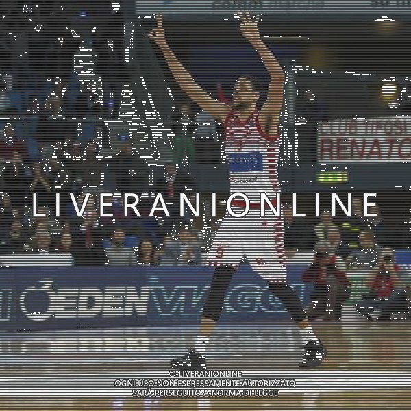 Lega Basket serie A, 3» giornata di ritorno, Consultinvest Pesaro vs Openjobmetis Varese 31/01/2016 nella foto: DAYE, ESULTA, ph.CLAUDIO ZAMAGNI/AGENZIA ALDO LIVERANI S.A.S.
