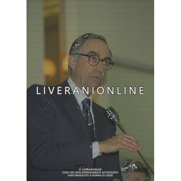 MILANO 16-12-1997 HOTEL PRINCIPE DI SAVOIA FESTA DELLA LEGA CALCIO NELLA FOTO FRANCO CARRARO AG ALDO LIVERANI SAS