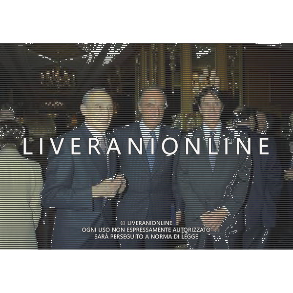 MILANO 16-12-1997 HOTEL PRINCIPE DI SAVOIA FESTA DELLA LEGA CALCIO NELLA FOTO ENZO BEARZOT -MARIO PESCANTE E CESARE MALDINI AG ALDO LIVERANI SAS