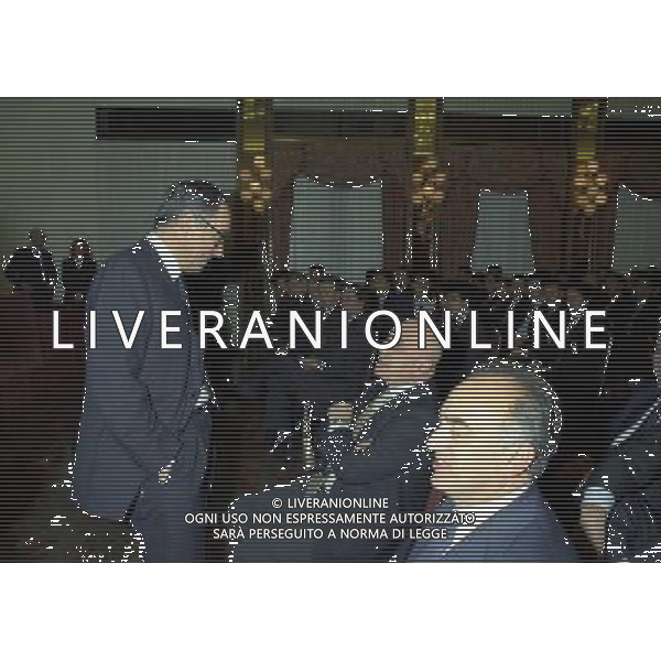 MILANO 16-12-1997 HOTEL PRINCIPE DI SAVOIA FESTA DELLA LEGA CALCIO NELLA FOTO FRANCO CARRARO CON ADRIANO GALLIANI AG ALDO LIVERANI SAS