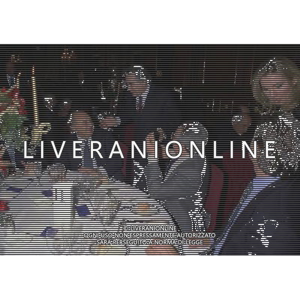 MILANO 16-12-1997 HOTEL PRINCIPE DI SAVOIA FESTA DELLA LEGA CALCIO NELLA FOTO FERLAINO CARRADO CON MARIO SCANCERTI E CANDIDO CANNAVO AG ALDO LIVERANI SAS