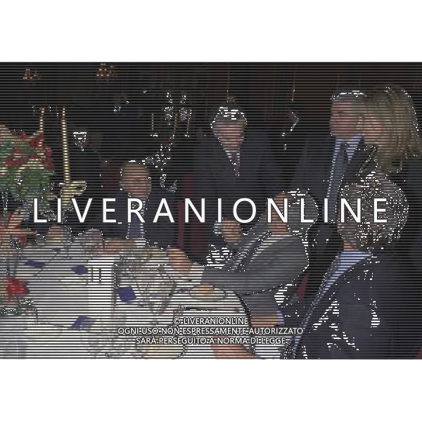 MILANO 16-12-1997 HOTEL PRINCIPE DI SAVOIA FESTA DELLA LEGA CALCIO NELLA FOTO FERLAINO CARRADO CON MARIO SCANCERTI E CANDIDO CANNAVO AG ALDO LIVERANI SAS