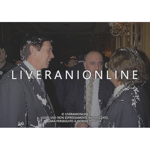 MILANO 16-12-1997 HOTEL PRINCIPE DI SAVOIA FESTA DELLA LEGA CALCIO NELLA FOTO CESARE MALDINI CON ADRIANO GALLIANIE GINO CORIONI AG ALDO LIVERANI SAS