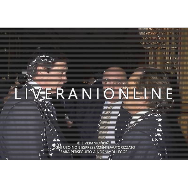 MILANO 16-12-1997 HOTEL PRINCIPE DI SAVOIA FESTA DELLA LEGA CALCIO NELLA FOTO CESARE MALDINI CON ADRIANO GALLIANIE GINO CORIONI AG ALDO LIVERANI SAS