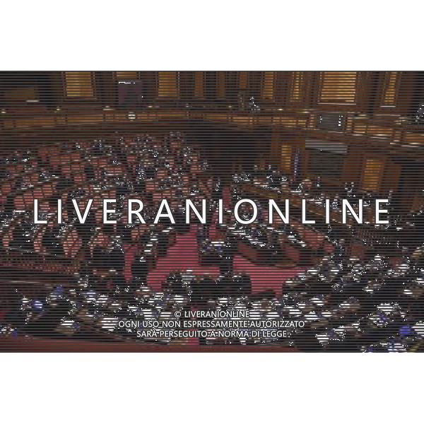 Palazzo Madama discussione del disegno di legge Regolamentazione delle unioni civili tra persone dello stesso sesso e disciplina delle convivenze Roma - 02.02.2016 - nella foto: L\'aula del Senato durante la discussione / Ph. Corradetti - Ag. Aldo Liverani Sas / Ag. Aldo Liverani Sas