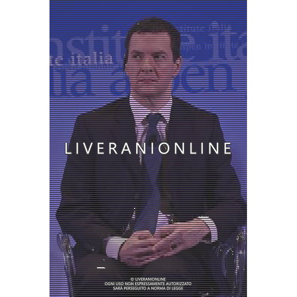 Incontro - dibattito \'Italy and the UK: addressing global challengers in a reformed UE\' Istituto Aspen Roma 03 febbraio 2016 nella foto George Osborne ©Corradetti / Ag. Aldo Liverani Sas