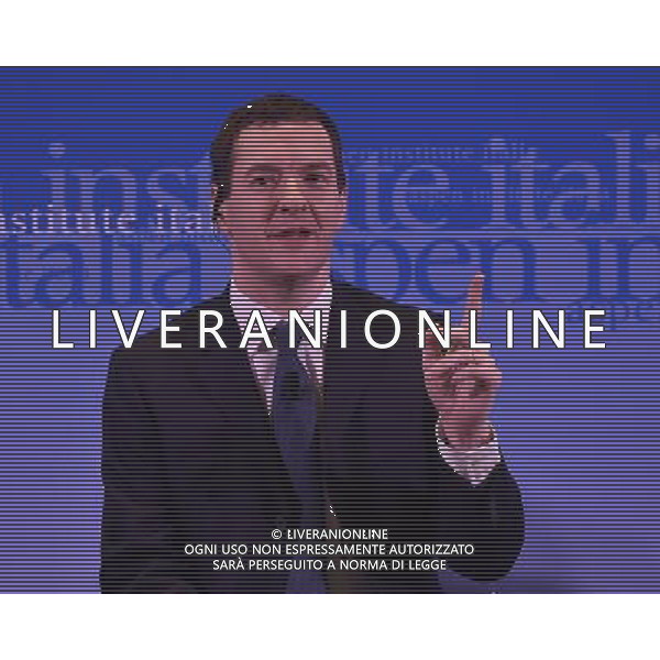 Incontro - dibattito \'Italy and the UK: addressing global challengers in a reformed UE\' Istituto Aspen Roma 03 febbraio 2016 nella foto George Osborne ©Corradetti / Ag. Aldo Liverani Sas