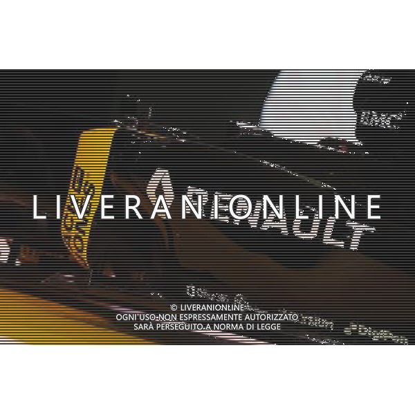 The Renault Sport Formula One Team car livery. 03.02.2016. Renault Sport Formula One Team RS16 Launch, Renault Technocentre, Paris, France. / Ag. Aldo Liverani Sas - Italy only editorial use only