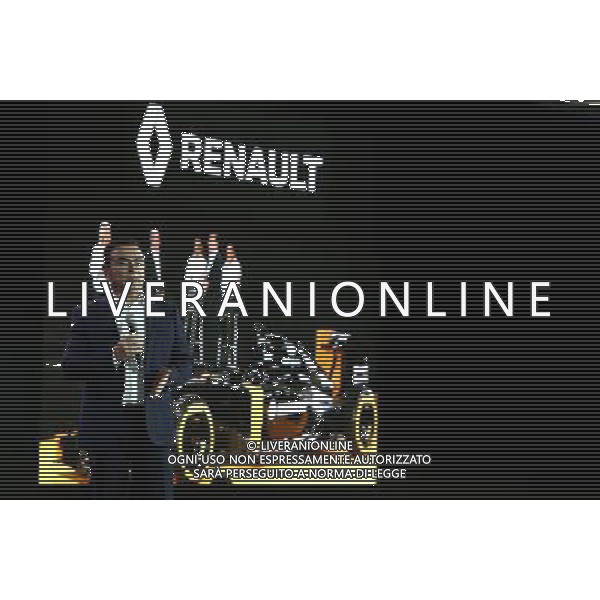 Carlos Ghosn (FRA) Chairman of Renault. 03.02.2016. Renault Sport Formula One Team RS16 Launch, Renault Technocentre, Paris, France. / Ag. Aldo Liverani Sas - Italy only editorial use only
